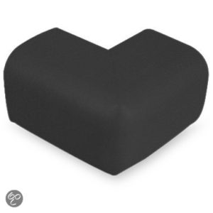 Afbeelding van Jippie's - Foam Tafelhoek voor scherpe hoek - Zwart
