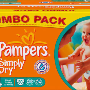 Afbeelding van Pampers Simply Dry - Luiers Maat 4 - Jumbo Pack 80st