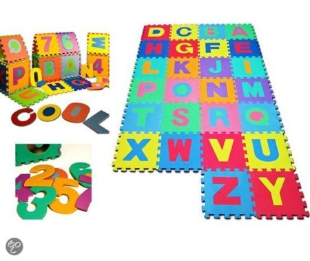 Afbeelding van Speelkleed - speelmat - Puzzelmat - speeltapijt 86-delig XXL