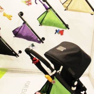 Afbeelding van Elephant & Apple -  Bag - opvouwbare kinderwagen/buggy tas - paars