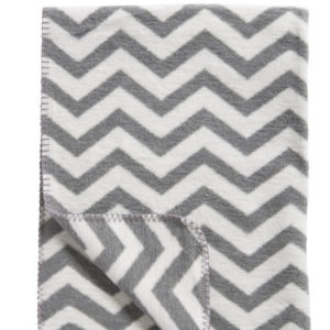 Afbeelding van Meyco katoenen deken Zigzag grijs 120x150 cm