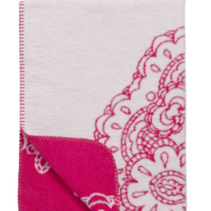 Afbeelding van Meyco katoenen deken Lace framboos/roze 75x100 cm