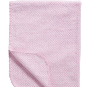 Afbeelding van Meyco katoenen deken Stripy pepita roze 120x150 cm