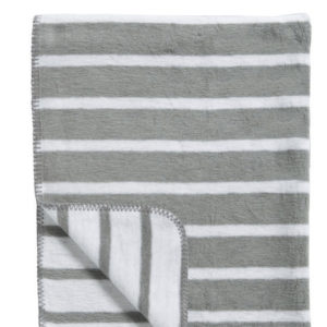 Afbeelding van Meyco katoenen deken Trixi grijs/wit 120x150 cm