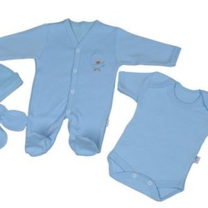Afbeelding van Babyjem Babykledingset 4-Dlg Blauw Eendje