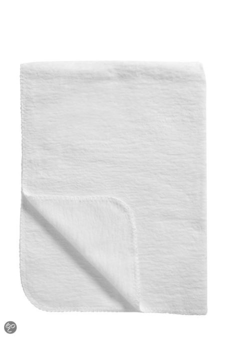 Afbeelding van Meyco katoenen deken uni wit 120x150 cm