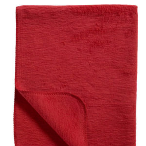 Afbeelding van Meyco katoenen deken uni rood 120x150 cm