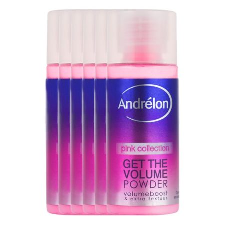 Afbeelding van Andrélon get the volume Pink Collection - 7 gr - powder - 6 st - voordeelverpakking