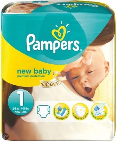 Afbeelding van Pampers Baby luier New Baby Maat 1 - 296 stuks