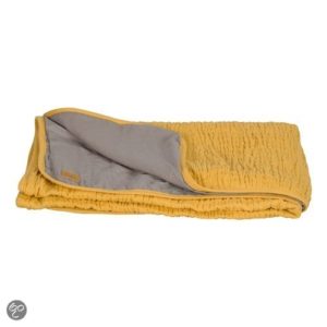 Afbeelding van Imps & Elfs - Ruched Blanket 110x150cm - Geel