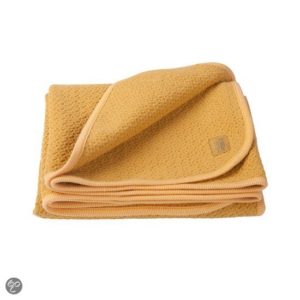 Afbeelding van Imps & Elfs - Honeycomb Blanket 80x100cm - Geel