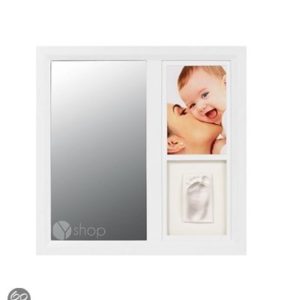 Afbeelding van Baby Art - Mirror Print Frame - Wit/zwart