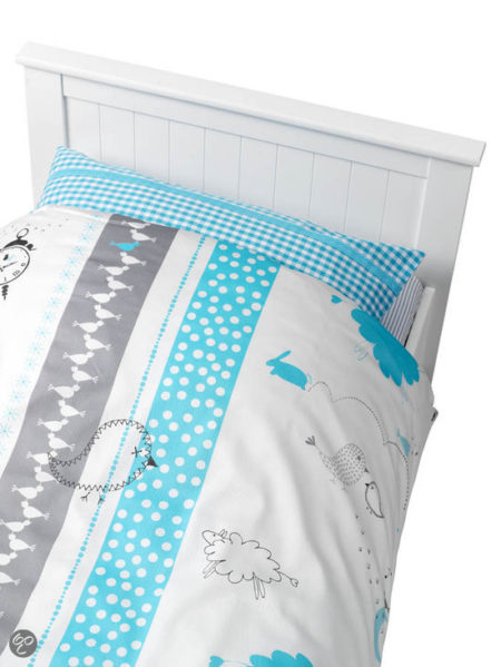 Afbeelding van Coming Kids Bedtime - Overtrek & Sloop 70x140 cm - Blauw