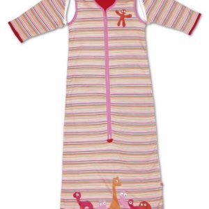 Afbeelding van Little Company - Solo Sleeper Stripe Babyslaapzak 110 cm - Roze