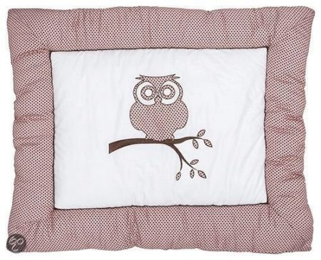 Afbeelding van Jollein - Little Naturals - Organic Owl Boxkleed - Roze/Bruin