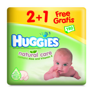 Afbeelding van Huggies Natural Care - Billendoekjes 3-pack