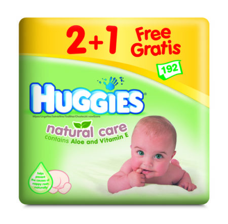 Afbeelding van Huggies Natural Care - Billendoekjes 3-pack