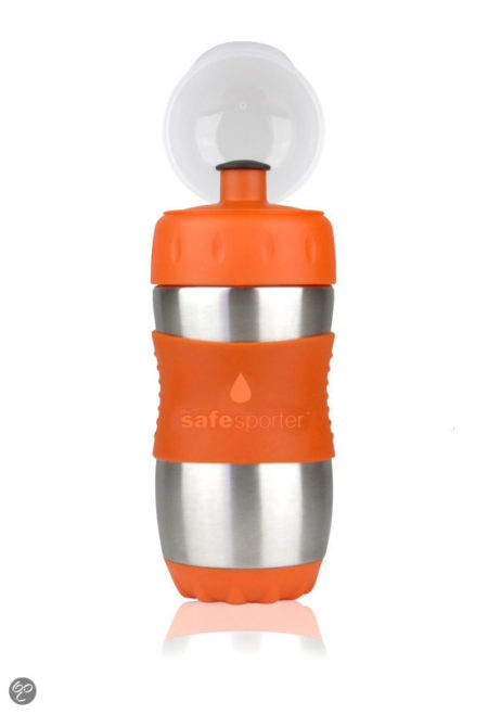 Afbeelding van Kid Basix - Safe Sporter RVS Drinkfles 475 ml -  Oranje