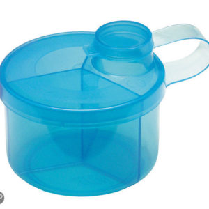 Afbeelding van Jippie's - 3-vaks Melkpoedercontainer - Blauw transparant