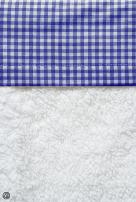 Afbeelding van Cottonbaby Boerenbont - Ledikantlaken 120x150 cm - Kobaltblauw