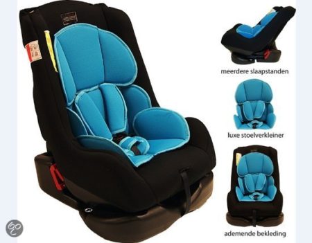 Afbeelding van Bebies First - Autostoel Remi Luxe Colorful - Black Turquoise