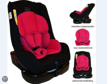 Afbeelding van Bebies First - Autostoel Remi Luxe Colorful - Black Pink