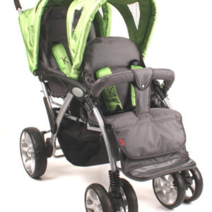 Afbeelding van KEES - Tandem Luxe Kinderwagen - Groen