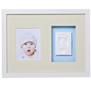 Afbeelding van Baby Memory Prints - Fotolijst met gipsafdruk - Wit