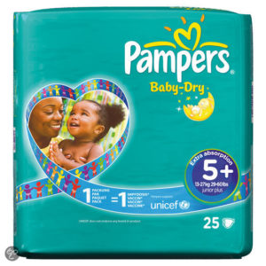 Afbeelding van Pampers Baby Dry - Luiers Maat 5+ Midpak 25 stuks