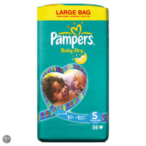 Afbeelding van Pampers Baby Dry - Luiers Maat 5 Jumbopak 56 stuks