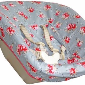 Afbeelding van Hoes Ukje voor Newborn Set Stokke Tripp Trapp - Grijs roze bloem