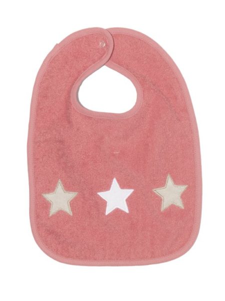 Afbeelding van ISI Mini - Slabbetje met sterren - Roze