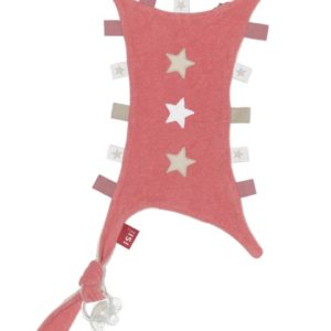 Afbeelding van ISI Mini - Tutteldoekje met labels en sterren - Roze