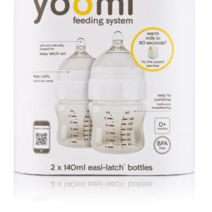 Afbeelding van Yoomi - Duoset (2 stuks) flessen 140 ml plus spenen