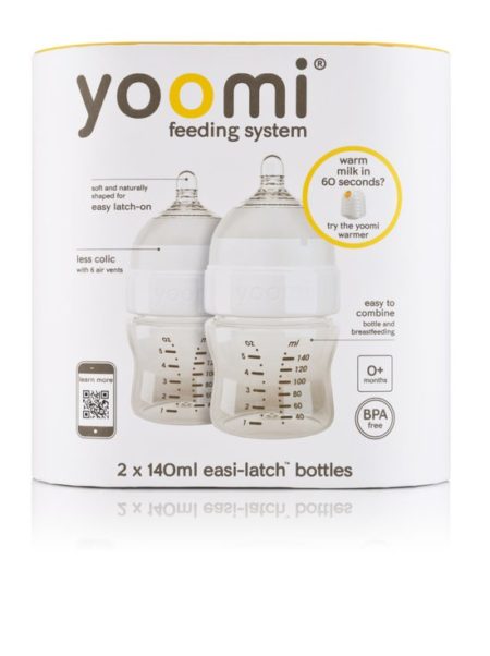 Afbeelding van Yoomi - Duoset (2 stuks) flessen 140 ml plus spenen