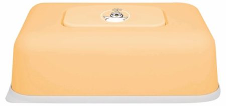 Afbeelding van bébé-jou - Easy Wipe Box Pinguïn - Licht oranje