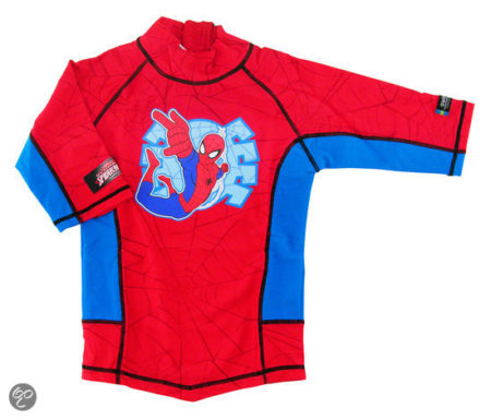 Afbeelding van Swimpy - Zwemveiligheid UV shirt - Spiderman - 3/4 Jaar (89-104)