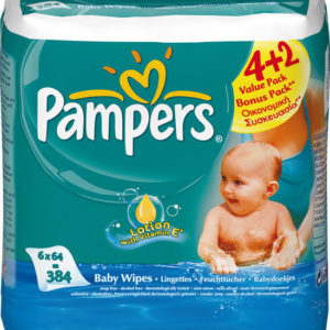 Afbeelding van Pampers Fresh - Babydoekjes - 6 x 64 stuks