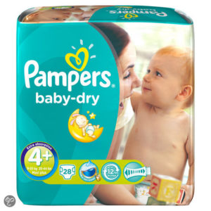 Afbeelding van Pampers Baby Dry - Maat 4+ Midpak 28 stuks