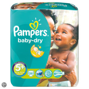 Afbeelding van Pampers Baby Dry - Maat 5+ Midpak 25 stuks