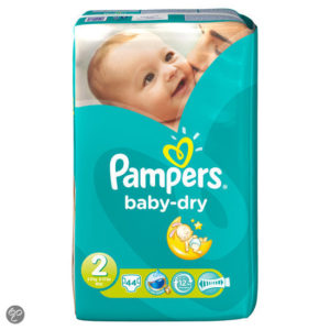 Afbeelding van Pampers Baby Dry - Maat 2 Midpak 44 stuks