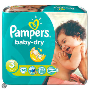 Afbeelding van Pampers Baby Dry - Maat 3 Midpak 36 stuks