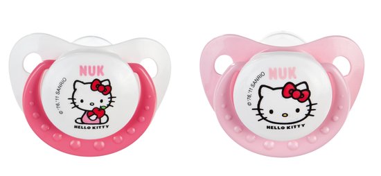 Afbeelding van NUK First Choice - Fopspeen Hello Kitty S3 - 2 stuks