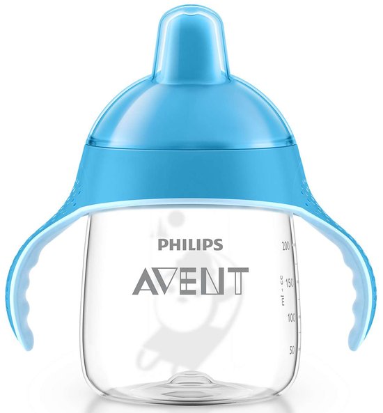 toekomst aantrekken jurk Philips Avent - Beker met drinktuit SCF753/05 - 260 ml - Blauw - Zwanger en  Ouder Shop