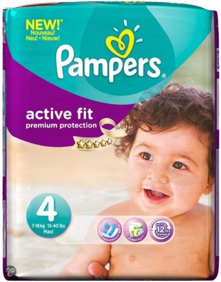 Afbeelding van Pampers Baby luier Active Fit Maat 4 - 86 stuks