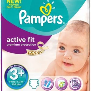 Afbeelding van Pampers Baby luier Active Fit Maat 3+ - 176 stuks