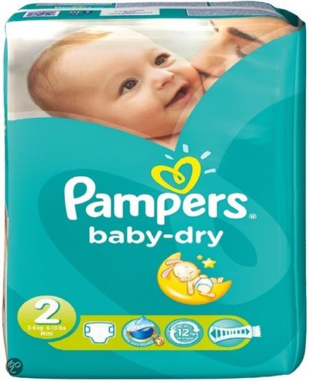 Afbeelding van Pampers Baby luier Baby Dry Maat 2 - 174 stuks