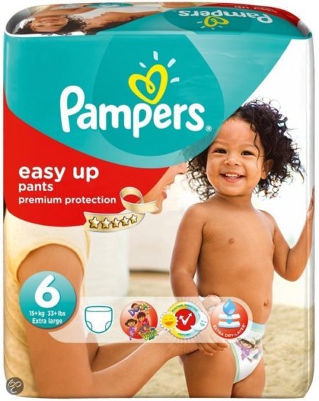 Afbeelding van Pampers Baby luier Easy Up maat 6 - 104 stuks