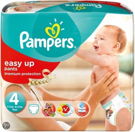 Afbeelding van Pampers Baby luier Easy Up maat 4 - 90 stuks