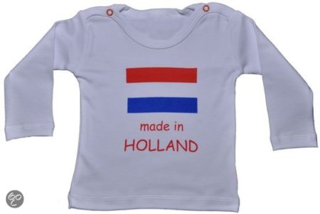 Afbeelding van T-shirt lange mouw made in HOLLAND maat 50 tot 56
